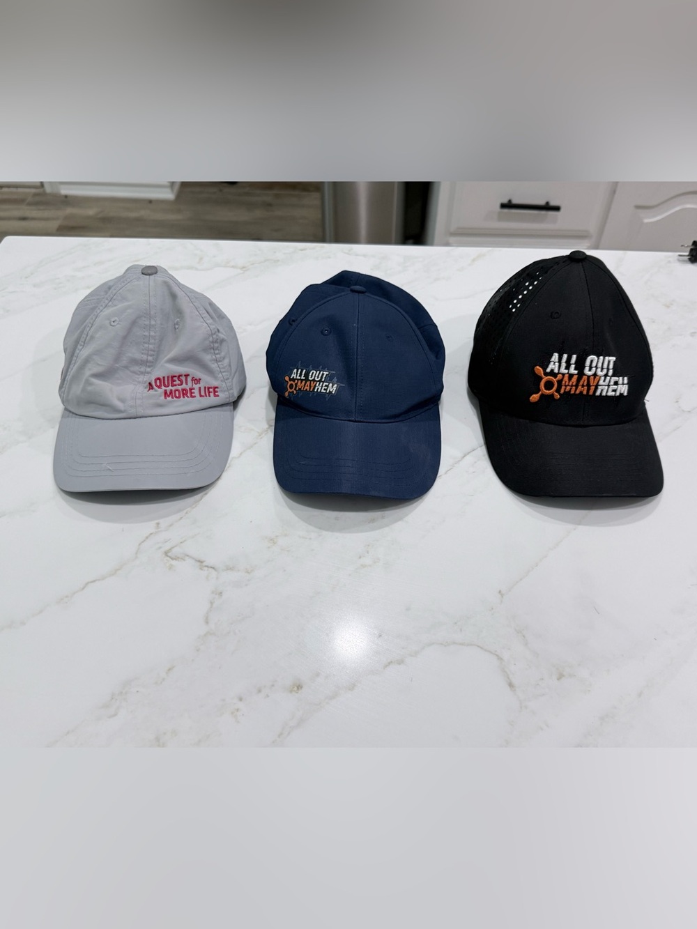 OrangeTheory Fitness Baseball Caps - Trio (Never Worn)